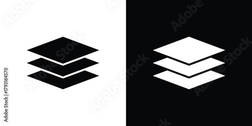 Layers icon vector graphics. filled vector sign, Symbol illustration.