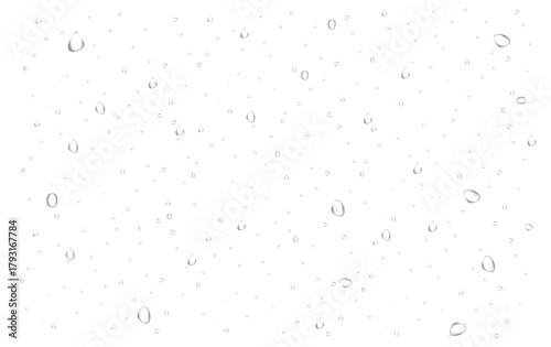 water drops on a glass