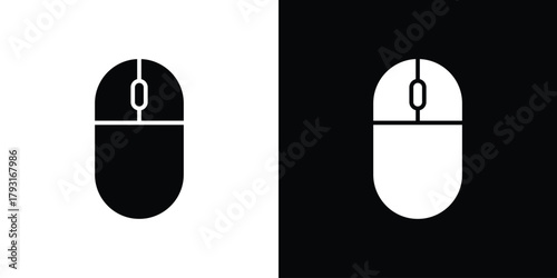 Mouse icon vector graphics. filled vector sign, Symbol illustration.