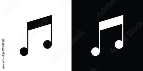 Music icon vector graphics. filled vector sign, Symbol illustration.