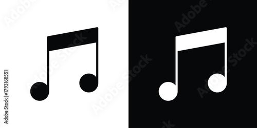 Music icon vector graphics. filled vector sign, Symbol illustration.