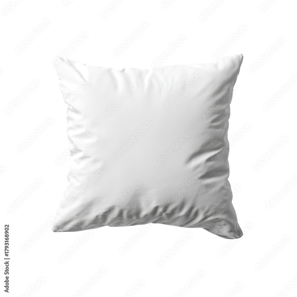 Obraz premium Square, white pillow, plain, blank, cushion