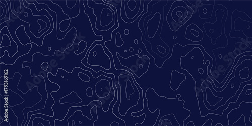 Abstract navy blue color topography map contour line modern design with White background with topographic wavy pattern design.	
