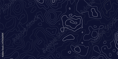 Abstract navy blue color topography map contour line modern design with White background with topographic wavy pattern design.	
