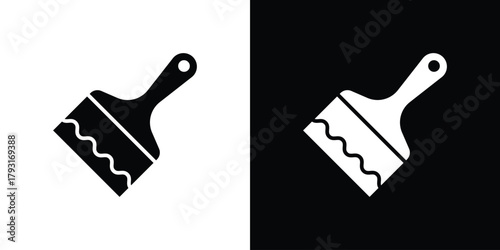 Paint brush icon vector graphics. filled vector sign, Symbol illustration.
