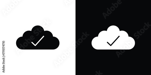 Saved to drive icon vector graphics. filled vector sign, Symbol illustration.