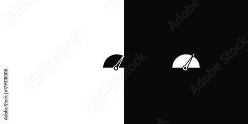 Tachometer icon vector graphics. filled vector sign, Symbol illustration.