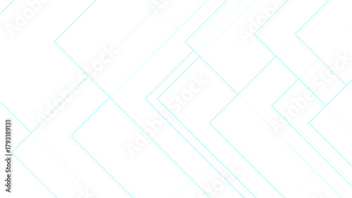 Abstract Minimalist Cyan Geometric Line Pattern with White Tech Background with Zigzag Shapes & Chevron Grid for Clean Web, Corporate & Digital Design