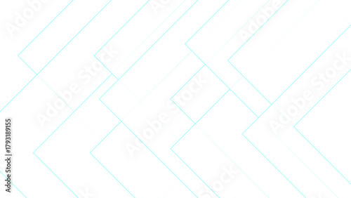Abstract Minimalist Cyan Geometric Line Pattern with White Tech Background with Zigzag Shapes & Chevron Grid for Clean Web, Corporate & Digital Design