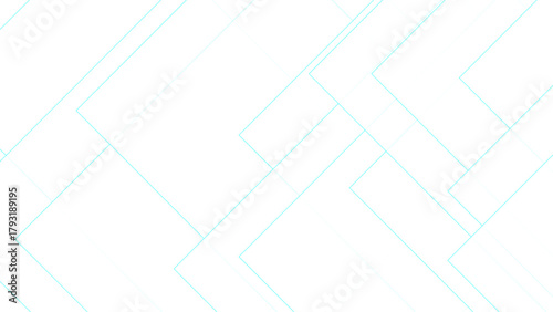 Abstract Minimalist Cyan Geometric Line Pattern with White Tech Background with Zigzag Shapes & Chevron Grid for Clean Web, Corporate & Digital Design