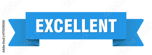 excellent ribbon isolated on transparent background. excellent ribbon