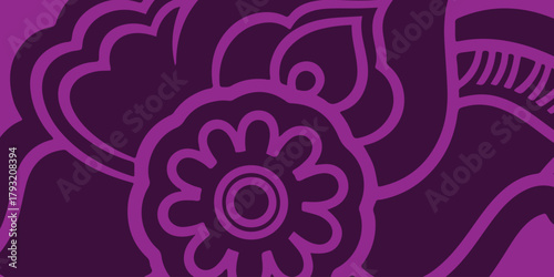 Floral Fusion a seamless blend of floral and abstract design elements in striking tones, crafting a vibrant and dynamic pattern suitable for various creative applications.