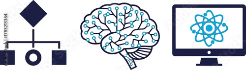 Artificial intelligence, machine learning, data science algorithms & technology concept