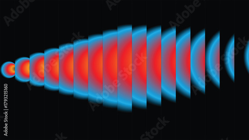Abstract Energy Flow and Speed Trails on Black Background