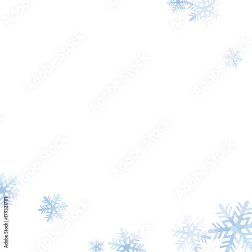 雪の結晶の背景　ベクターイラスト