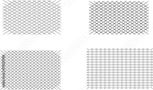 set of black and white paper