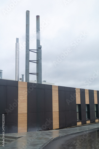 Modern architecture of a building in the city