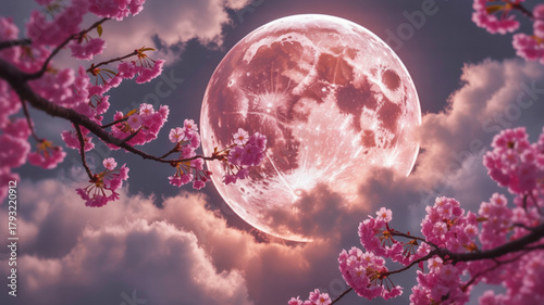 Painterly magical realism artwork with red green and blue tones