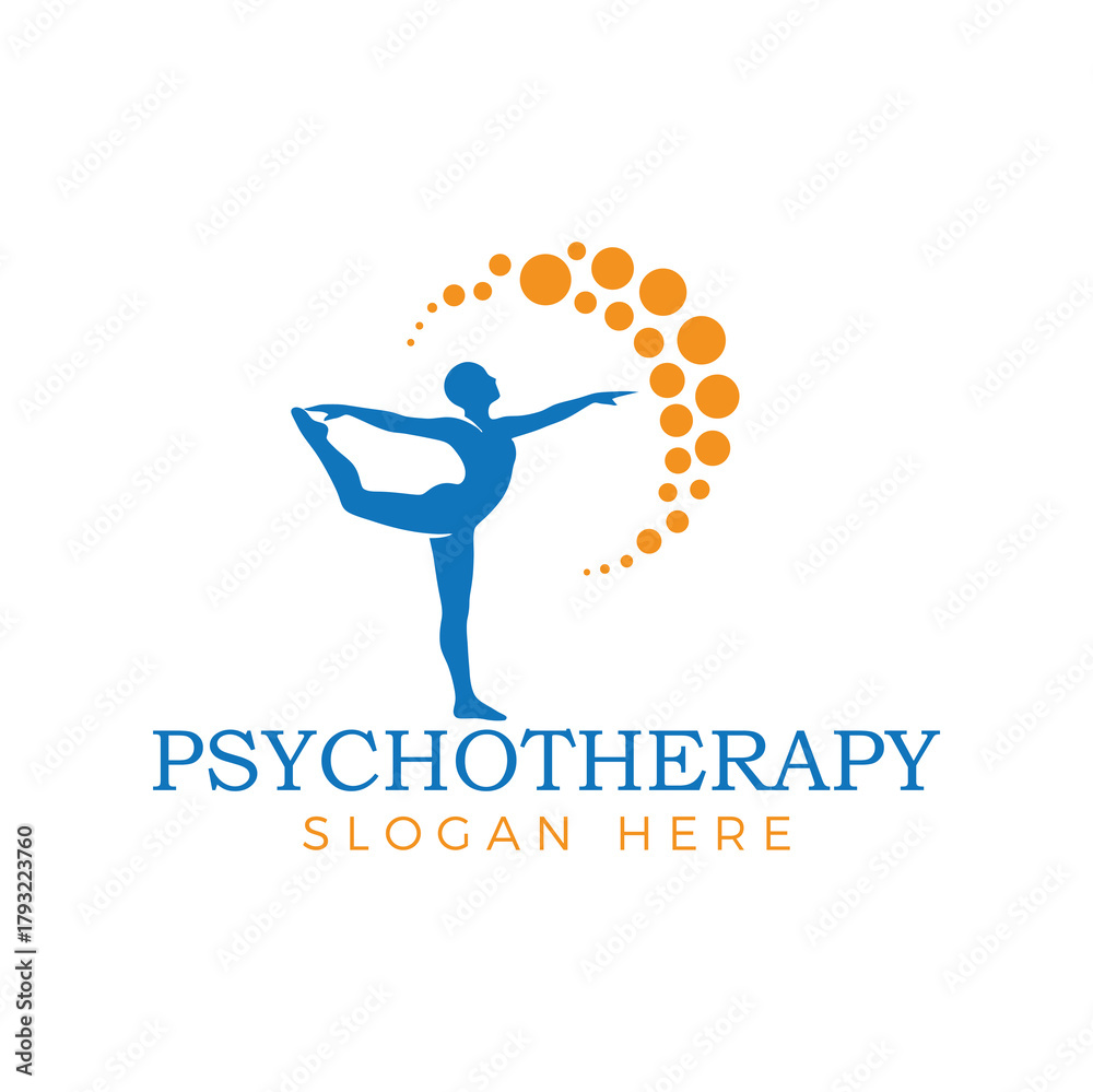 Naklejka premium Psychology logo with tree in head brain tree logo design mental health, mind and awareness vector concept psychologist logo