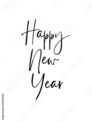 Modern Minimal Happy New Year Typography