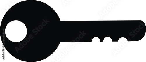 Simple Key Silhouette for Security Access Solutions