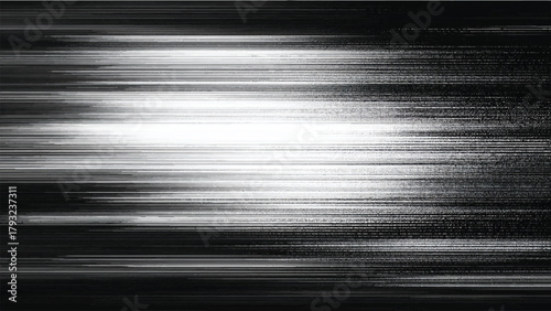 Abstract digital glitch background with horizontal static noise lines effect Vector, illustration.