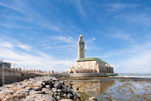 Hassan II Mosque, Casablanca, Morocco – The majestic Hassan II Mosque stands on the Atlantic coast