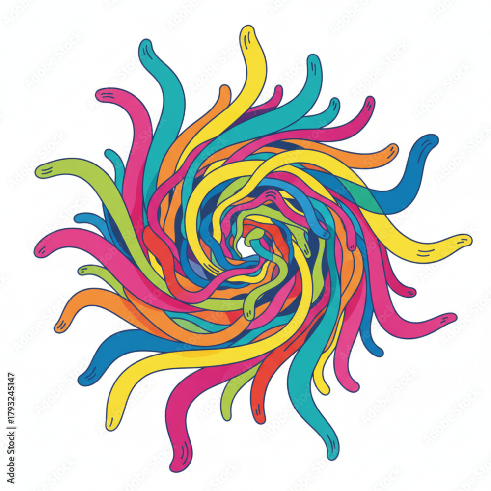 Fototapeta premium abstract colorful swirl