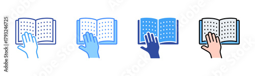 Braille Icon, Multi Styles Icon Set
