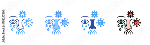 Allergies Icon, Multi Styles Icon Set