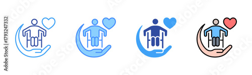 Self Care Icon, Multi Styles Icon Set