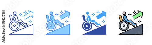 Ramp Icon, Multi Styles Icon Set