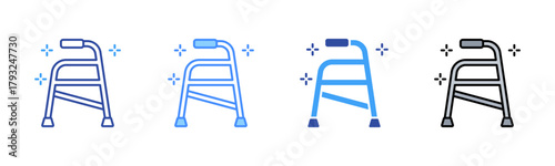 Walker Icon, Multi Styles Icon Set