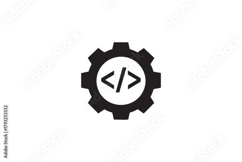 Software development vector icon. Editable line icon.