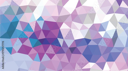 Pastel Pink, Purple, and Blue Low Poly Geometric Abstract Wallpaper and Texture