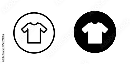 T-shirt icon. T shirt sign. Tshirt, Athlete underwear symbol