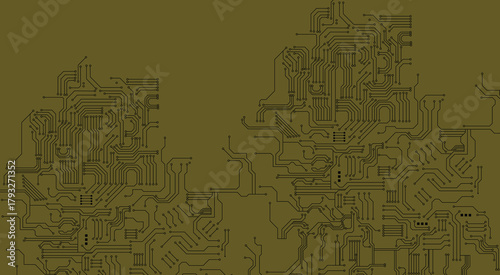 abstract  background with high tech circuit 