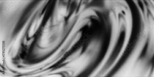 Dotted gradient halftone background. Horizontal seamless dotted pattern in pop art style. Abstract modern stylish texture. Fade gradient black and white half tone background. Eps10