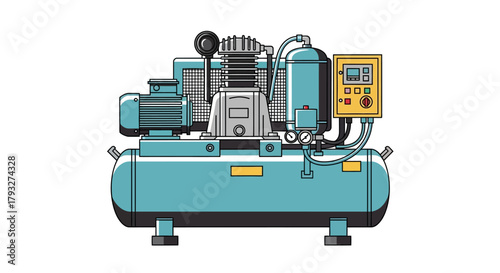 Industrial Air Compressor Machine for Various Applications.