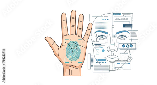 Biometric Data Analysis: Hand and Face Recognition Technology.