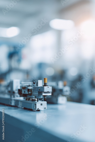 futuristic production line meticulously assembles autonomous trains that embody modern transportation innovation