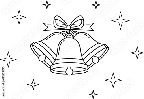 Christmas bells holiday celebration winter festive decoration season xmas joy