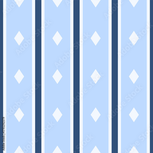 blue stripes white diamonds shape vintage seamless pattern background wallpaper 