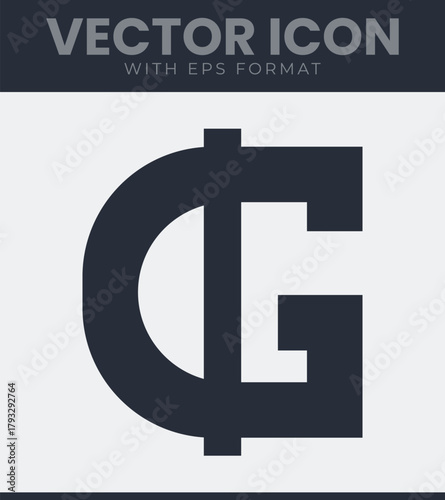 Paraguayan guarani currency exchange symbol vector icon illustration