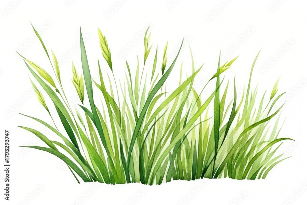 Obraz premium Grass plant green water.