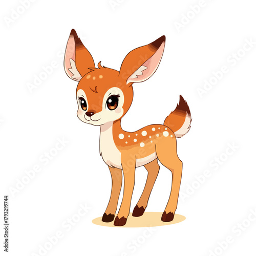 Cute Baby Antelope Clipart 09