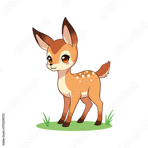Cute Baby Antelope Clipart 03