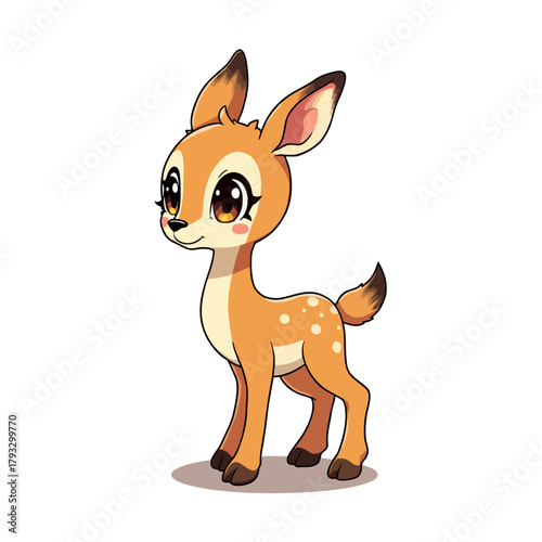 Cute Baby Antelope Clipart 08
