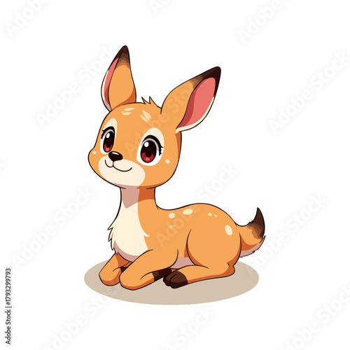 Cute Baby Antelope Clipart 01