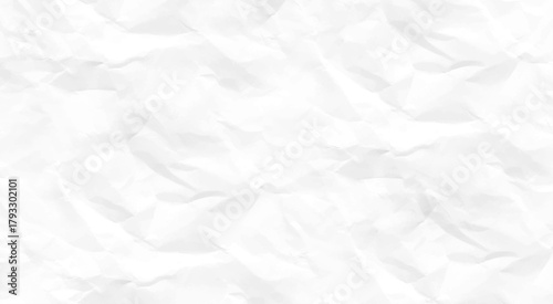 Crumpled on white background paper texture. white paper texture